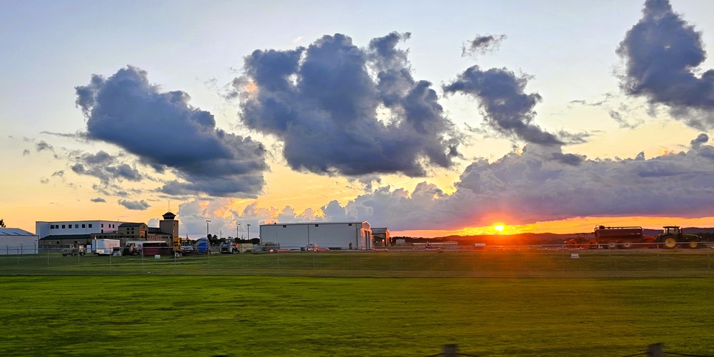Sunset at Sparta-Fort McCoy Airport