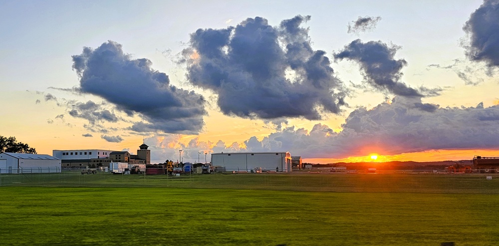 Sunset at Sparta-Fort McCoy Airport