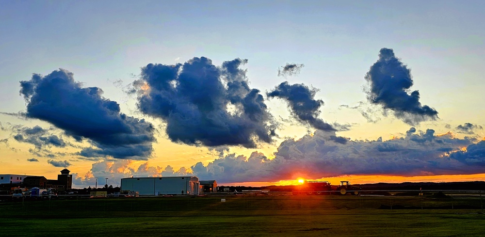 Sunset at Sparta-Fort McCoy Airport