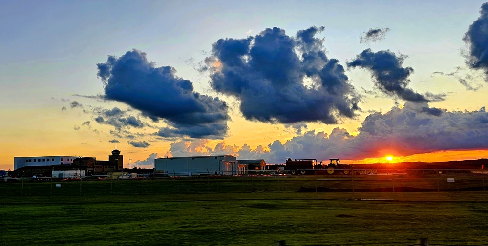 Sunset at Sparta-Fort McCoy Airport