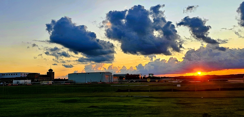 Sunset at Sparta-Fort McCoy Airport