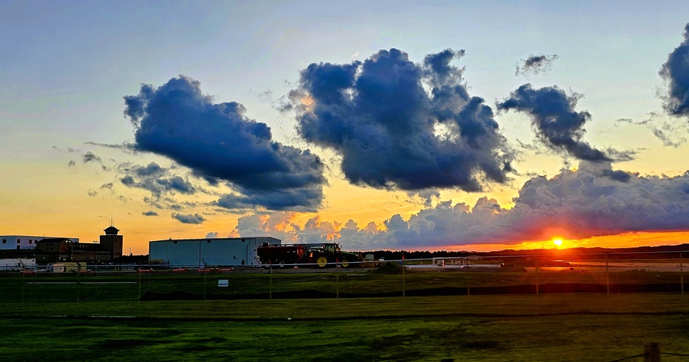 Sunset at Sparta-Fort McCoy Airport