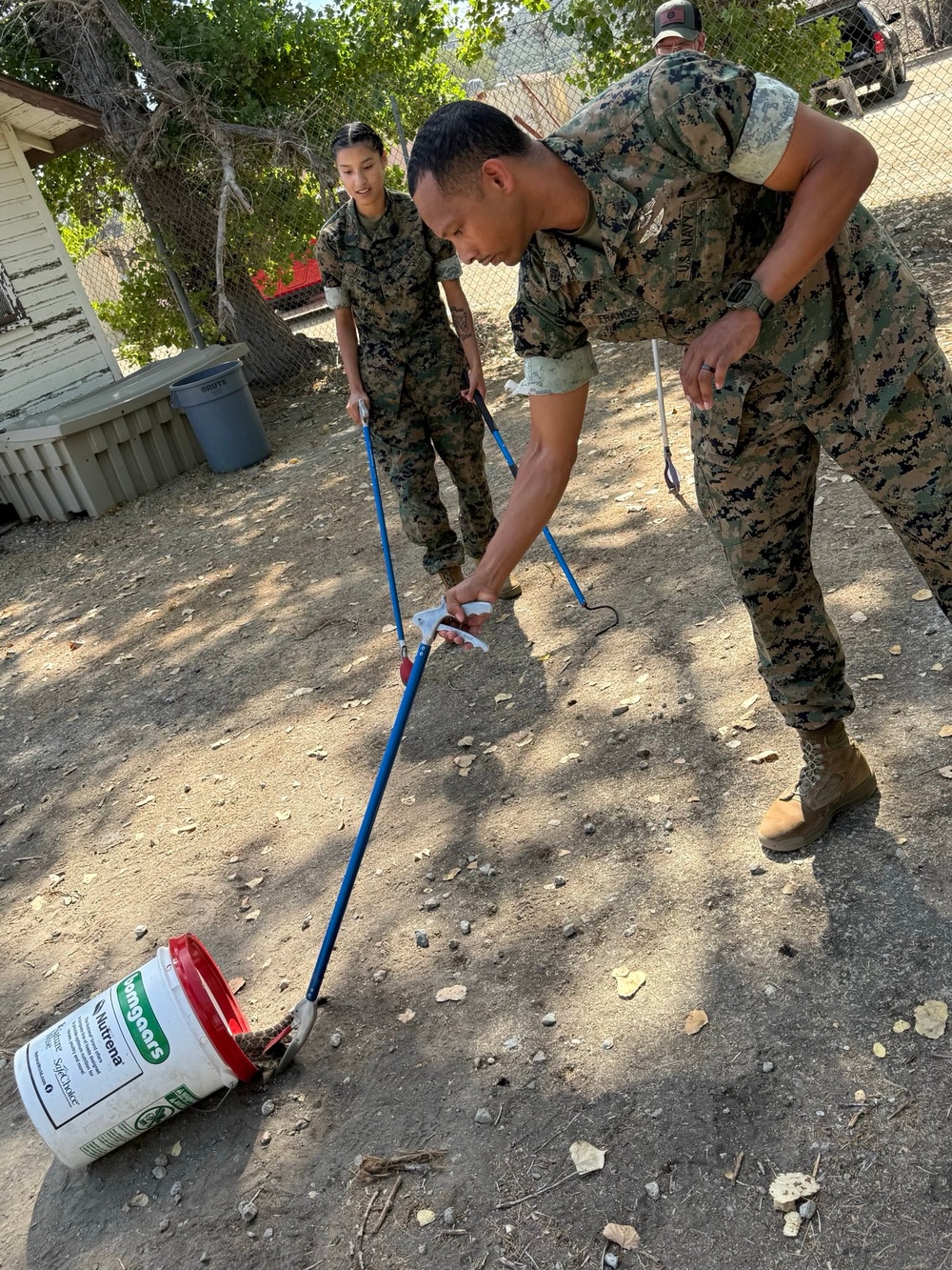 U.S. Navy Sailors participate in snake handlers course