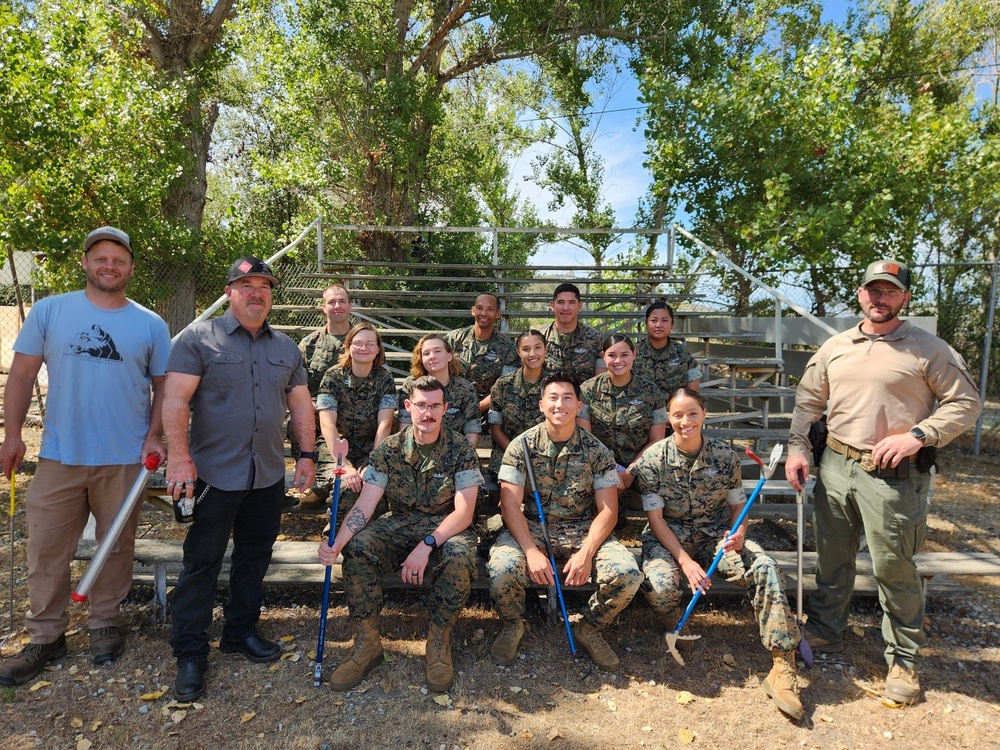 U.S. Navy Sailors participate in snake handlers course