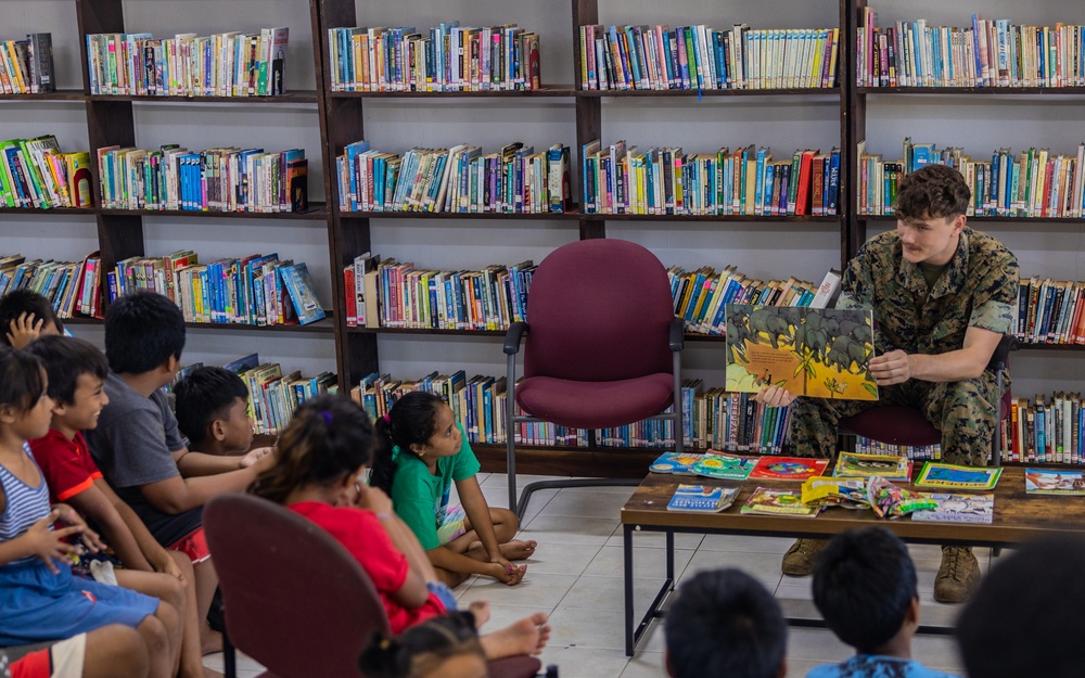 Books, Smiles, and Shared Stories: Koa Moana Marines and Sailors Spend The Day Reading and Connecting With The Young Minds of Pohnpei