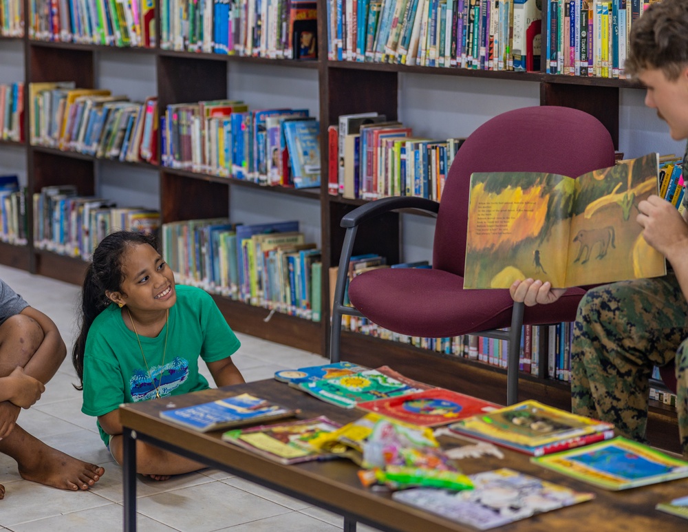 Books, Smiles, and Shared Stories: Koa Moana Marines and Sailors Spend The Day Reading and Connecting With The Young Minds of Pohnpei