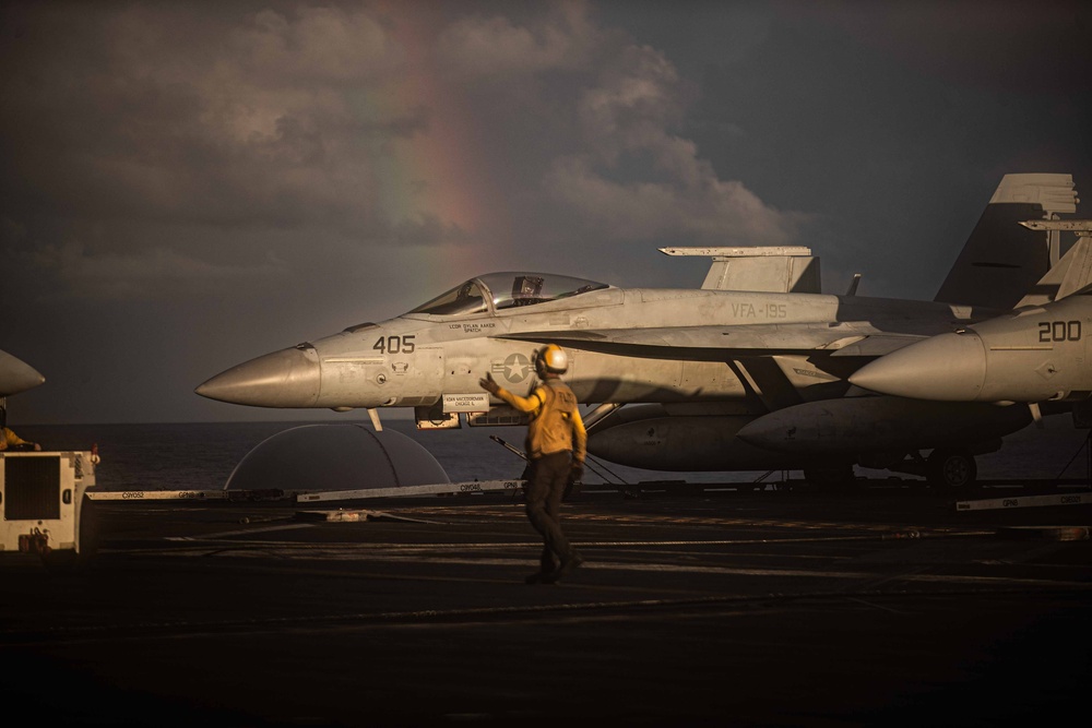 George Washington Conducts Flight Operations