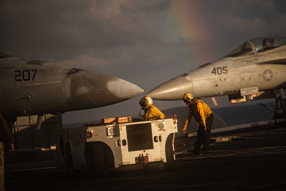 George Washington Conducts Flight Operations