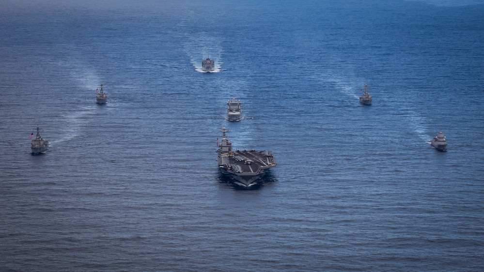 Gerald R. Ford Carrier Strike Group and Norwegian Navy Sail in North Sea