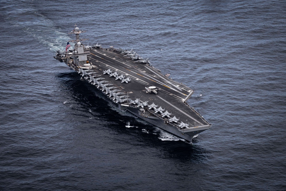 Gerald R. Ford Carrier Strike Group and Norwegian Navy Sail in North Sea
