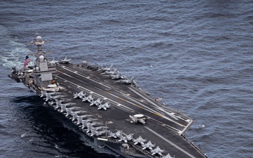 Gerald R. Ford Carrier Strike Group and Norwegian Navy Sail in North Sea