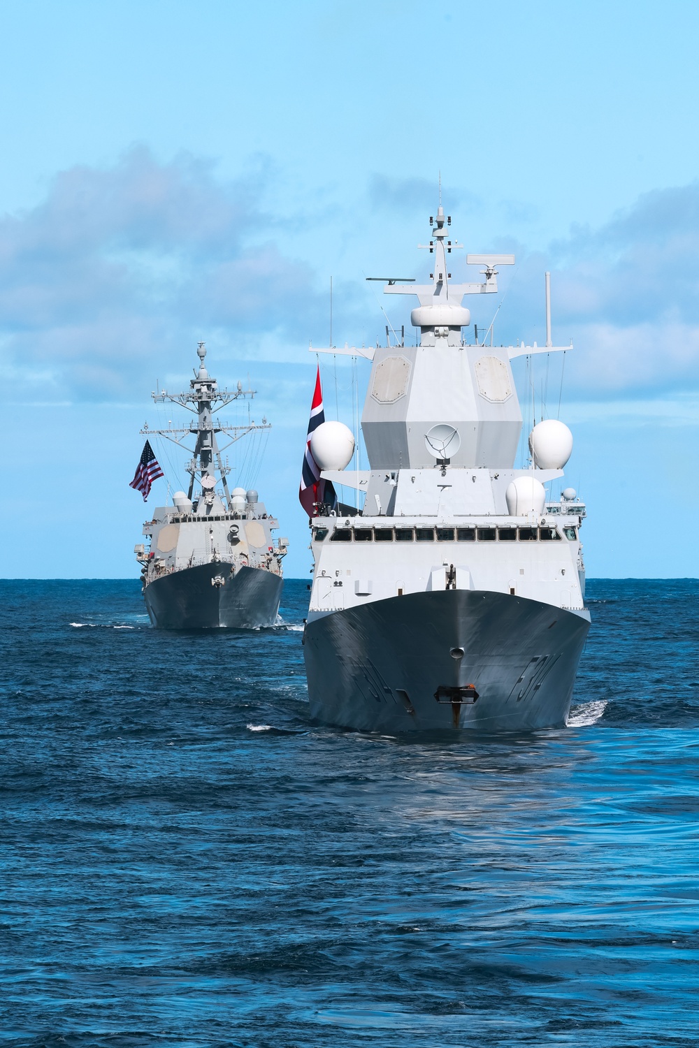 Gerald R. Ford Carrier Strike Group and Norwegian Navy Sail in North Sea