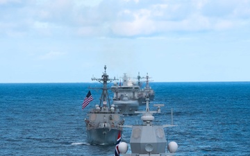 Gerald R. Ford Carrier Strike Group and Norwegian Navy Sail in North Sea