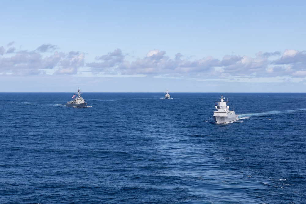 Gerald R. Ford Carrier Strike Group and Norwegian Navy Sail in North Sea
