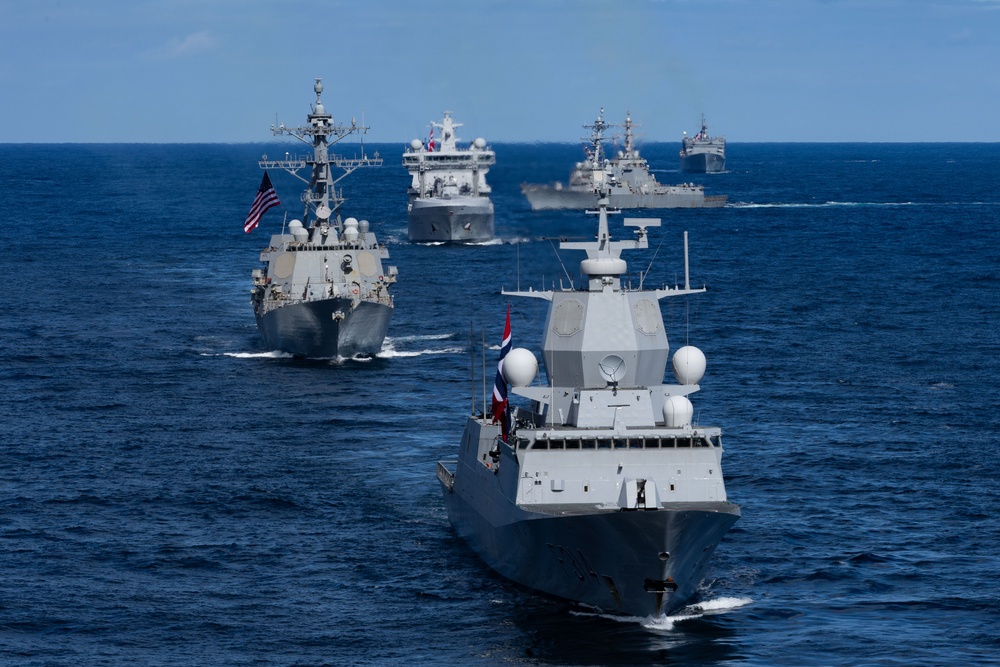 Gerald R. Ford Carrier Strike Group and Norwegian Navy Sail in North Sea