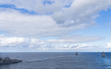 Gerald R. Ford Carrier Strike Group and Norwegian Navy Sail in North Sea