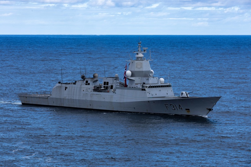 Gerald R. Ford Carrier Strike Group and Norwegian Navy Sail in North Sea