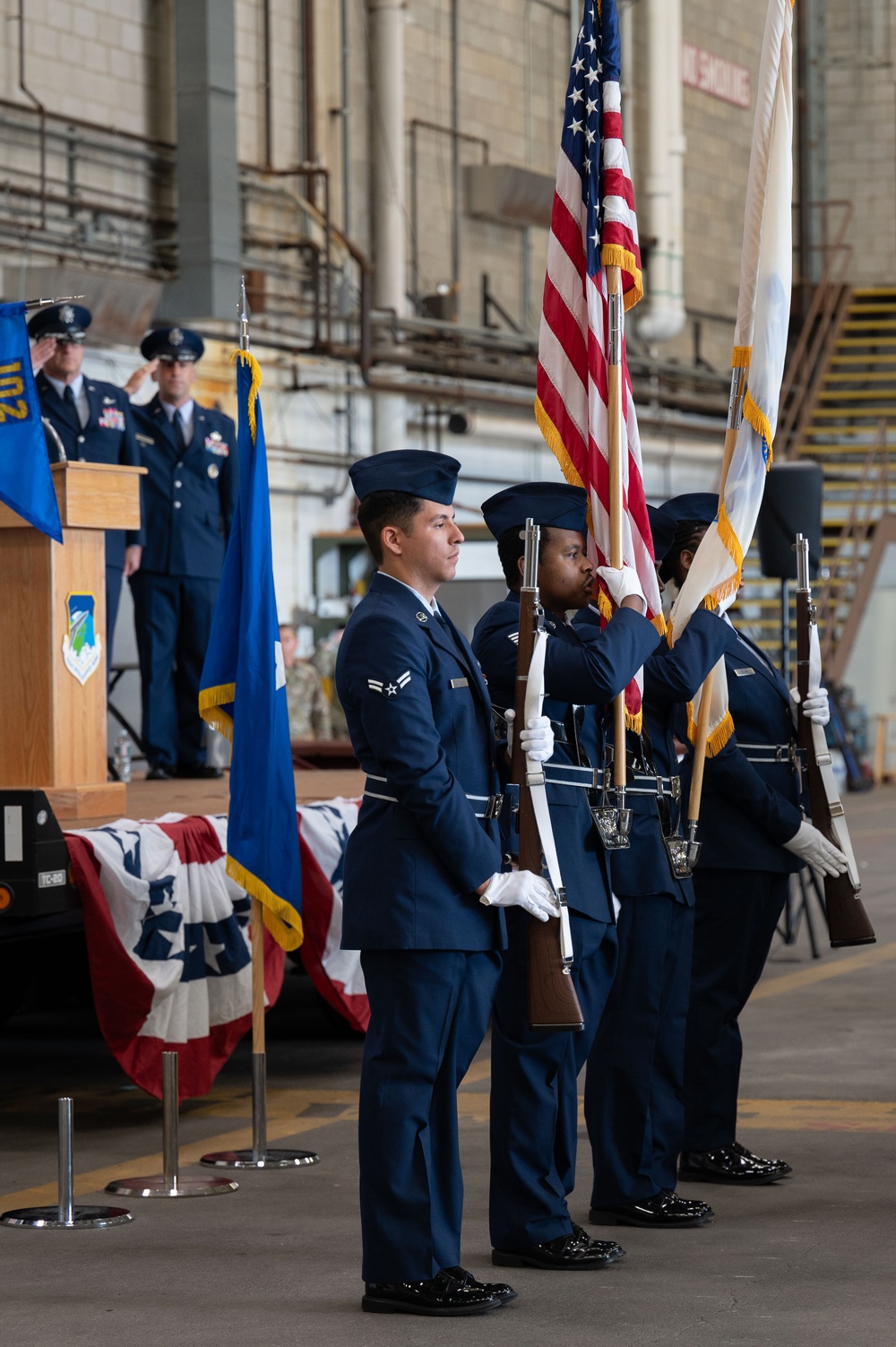 Col. Andrew St. Jean assumes command of 102nd Intelligence Wing