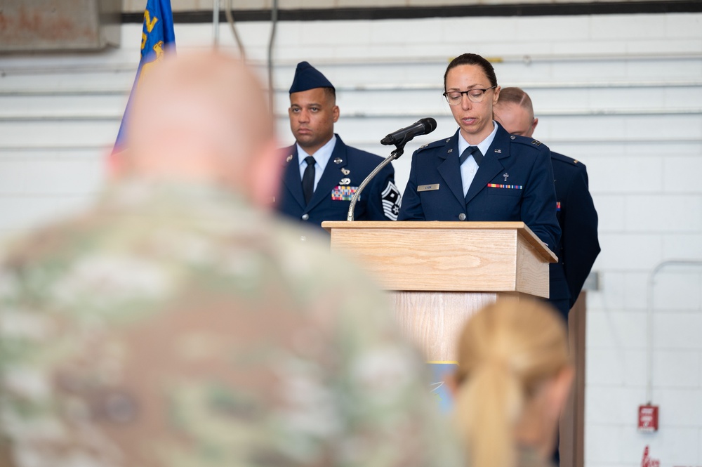 Col. Andrew St. Jean assumes command of 102nd Intelligence Wing