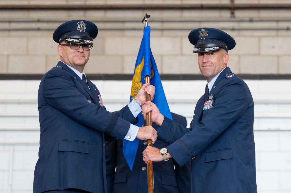 Col. Andrew St. Jean assumes command of 102nd Intelligence Wing
