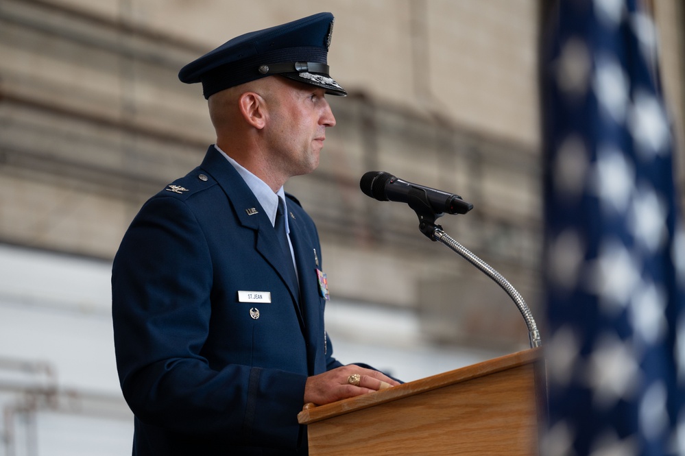 Col. Andrew St. Jean assumes command of 102nd Intelligence Wing