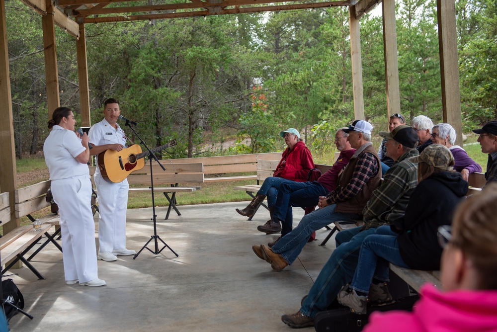The Navy Band Country Current performs at the Lakes Bluegrass Festival