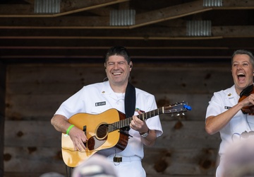 The Navy Band Country Current performs at the Lakes Bluegrass Festival