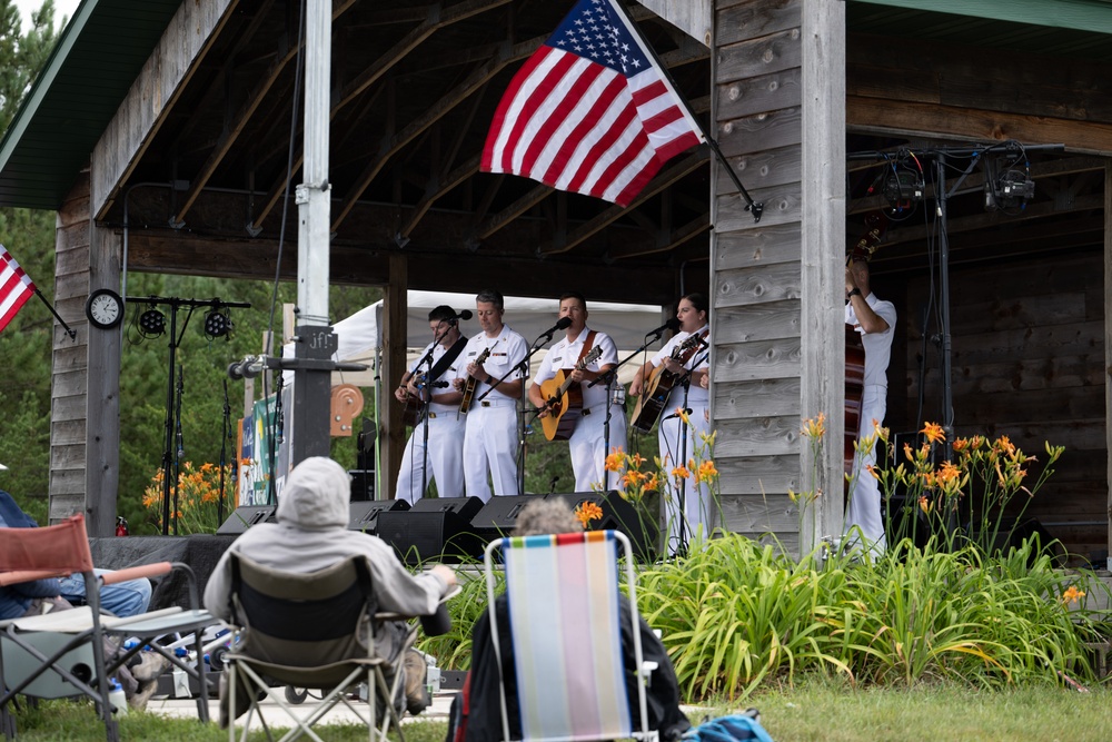 The Navy Band Country Current performs at the Lakes Bluegrass Festival
