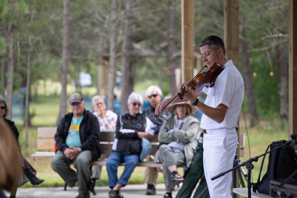 The Navy Band Country Current performs at the Lakes Bluegrass Festival
