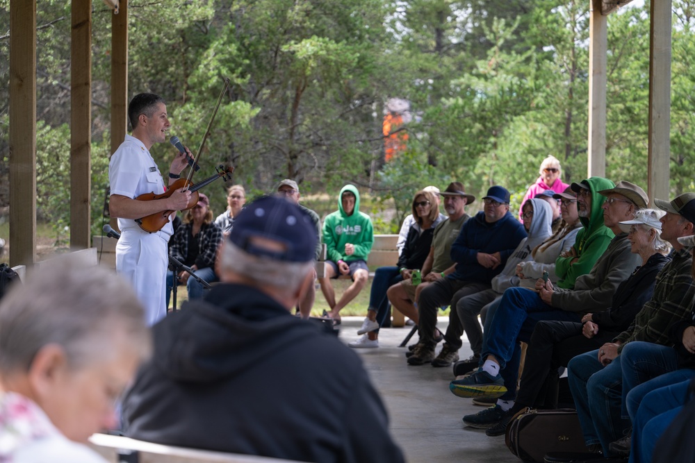 The Navy Band Country Current performs at the Lakes Bluegrass Festival