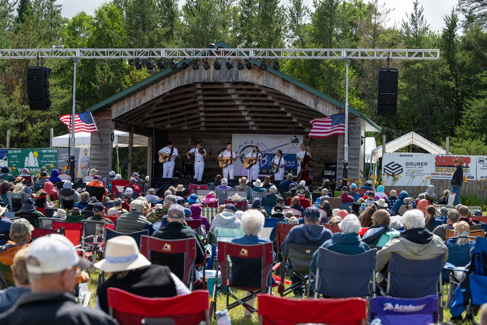 The Navy Band Country Current performs at the Lakes Bluegrass Festival