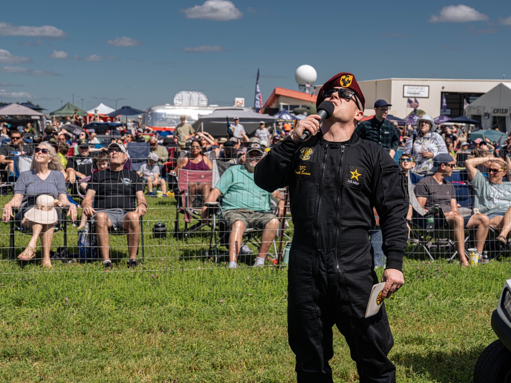 US Army Parachute Team at The Quad City Airshow