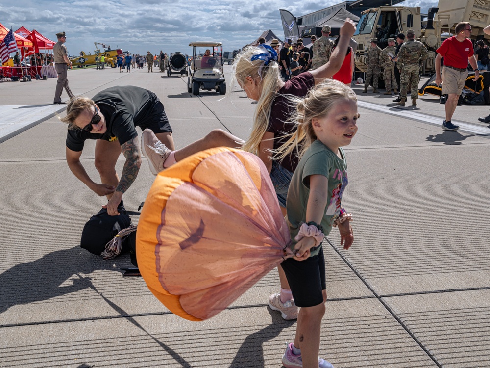 US Army Parachute Team at The Quad City Airshow