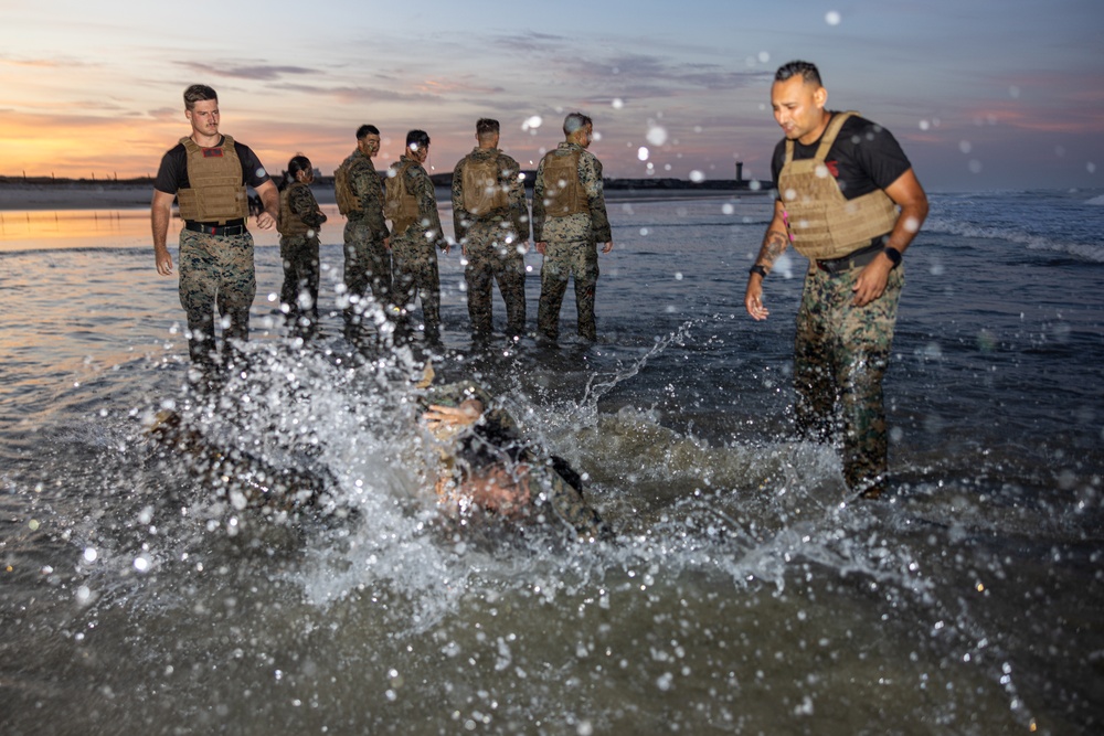 Marines with Martial Arts Instructor Course 106-25 participate in culminating event