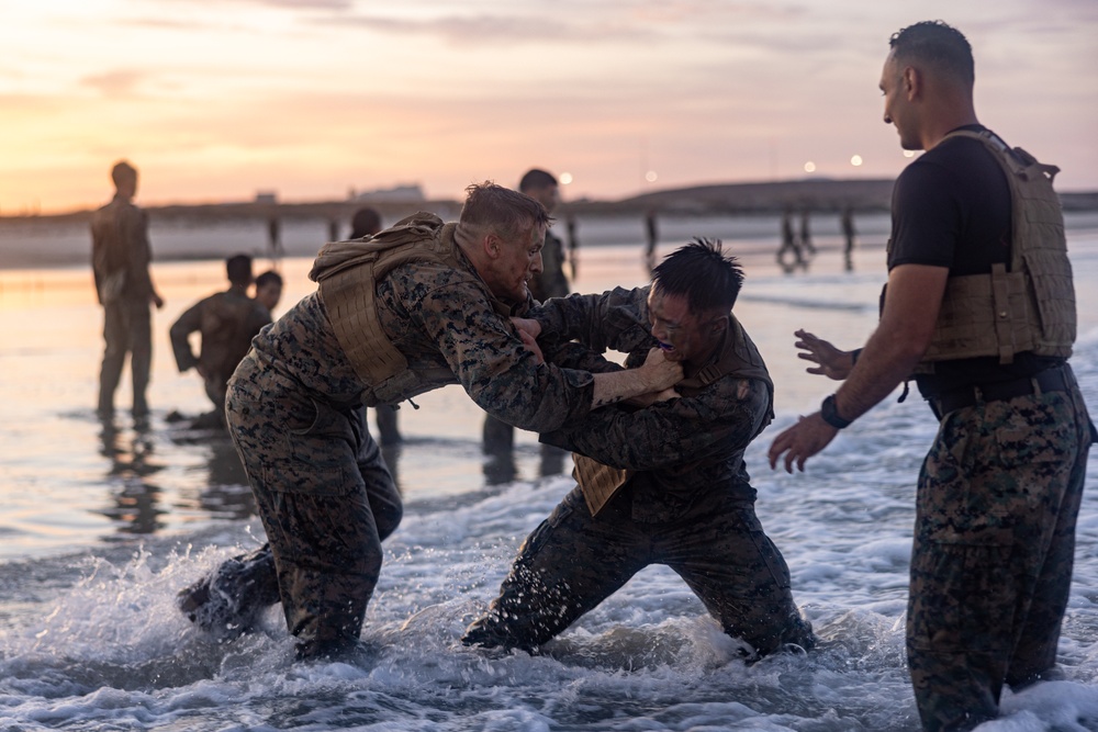 Marines with Martial Arts Instructor Course 106-25 participate in culminating event