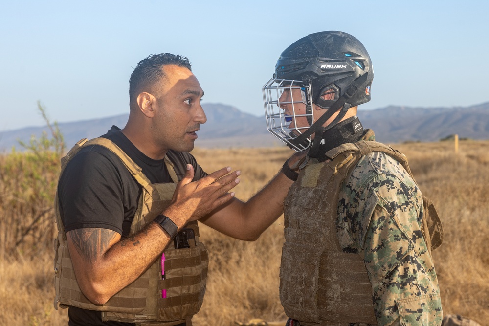 Marines with Martial Arts Instructor Course 106-25 participate in culminating event