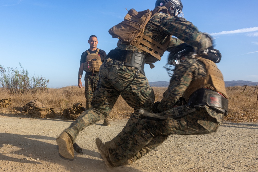 Marines with Martial Arts Instructor Course 106-25 participate in culminating event