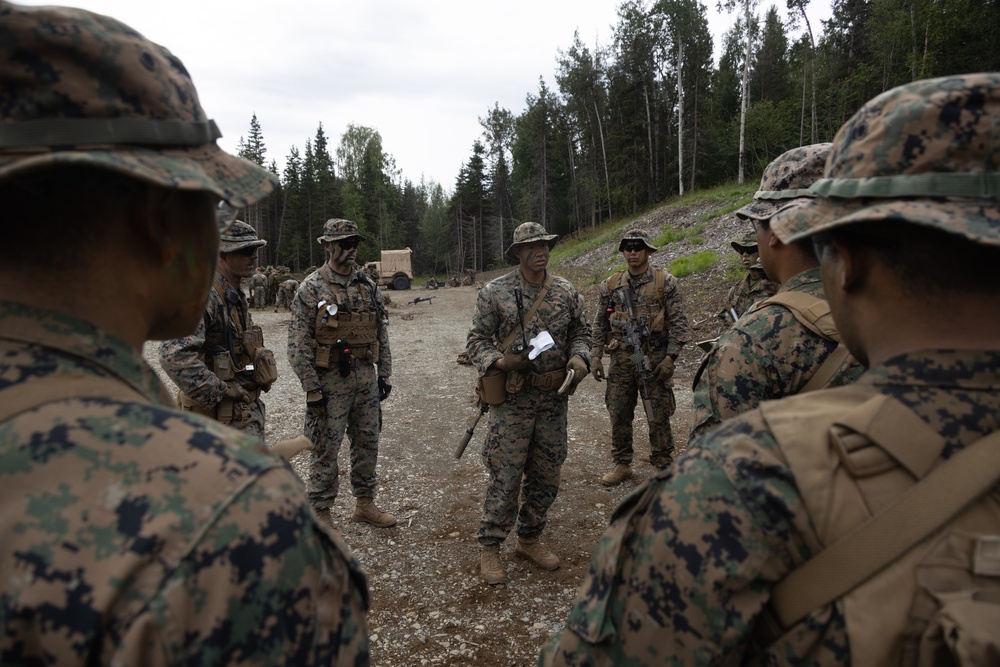 U.S. Marines Conduct Patrol Base Operations Training during AE25