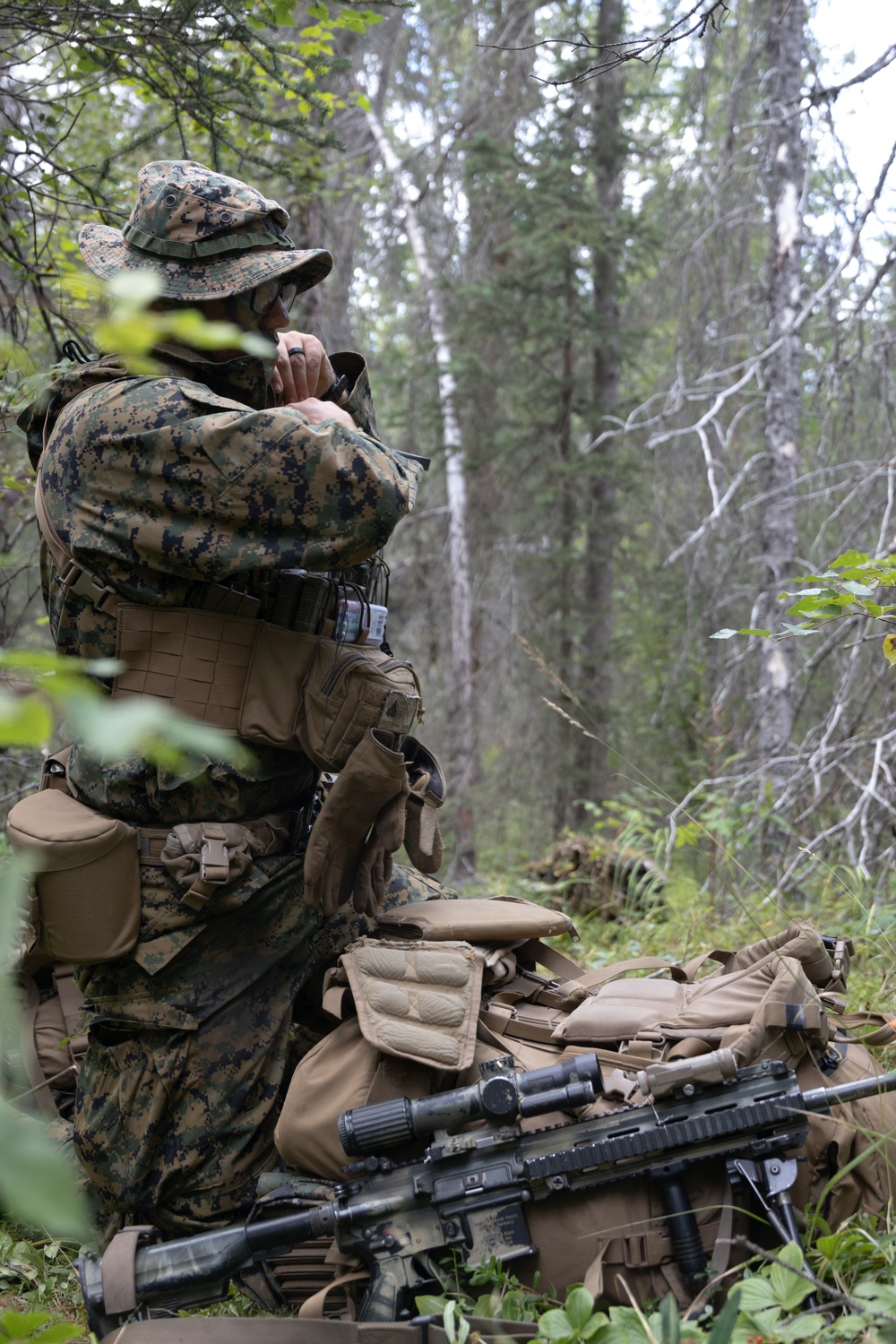 U.S. Marines Conduct Patrol Base Operations Training during AE25