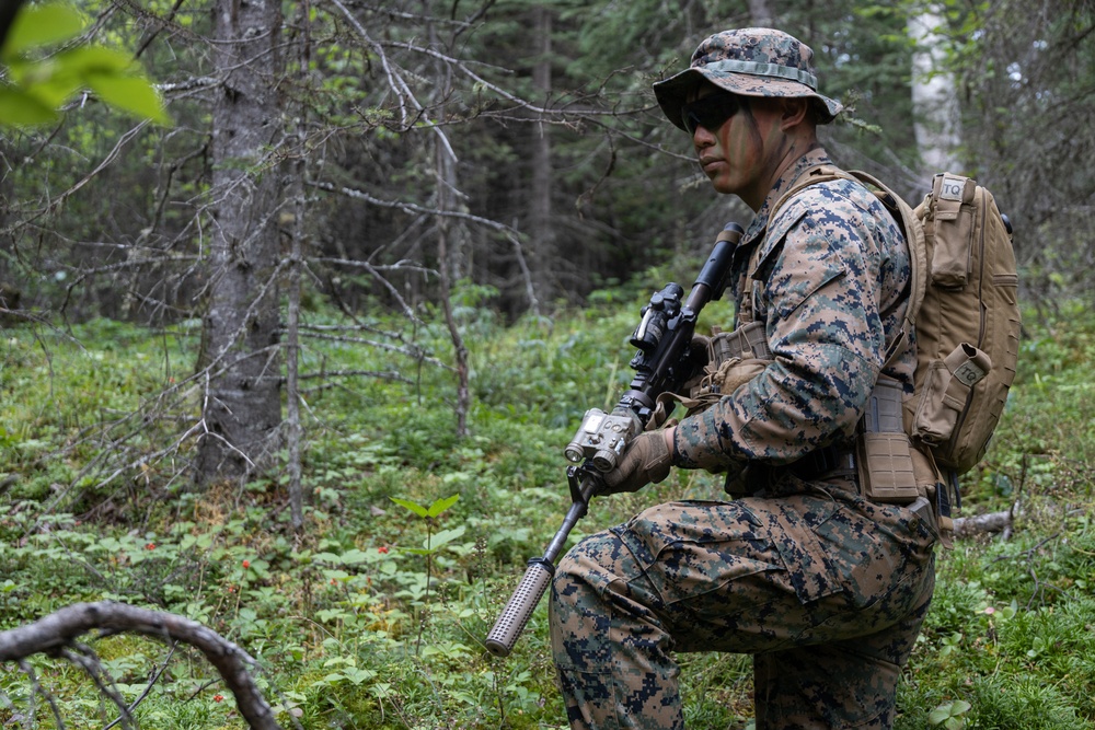 U.S. Marines Conduct Patrol Base Operations Training during AE25