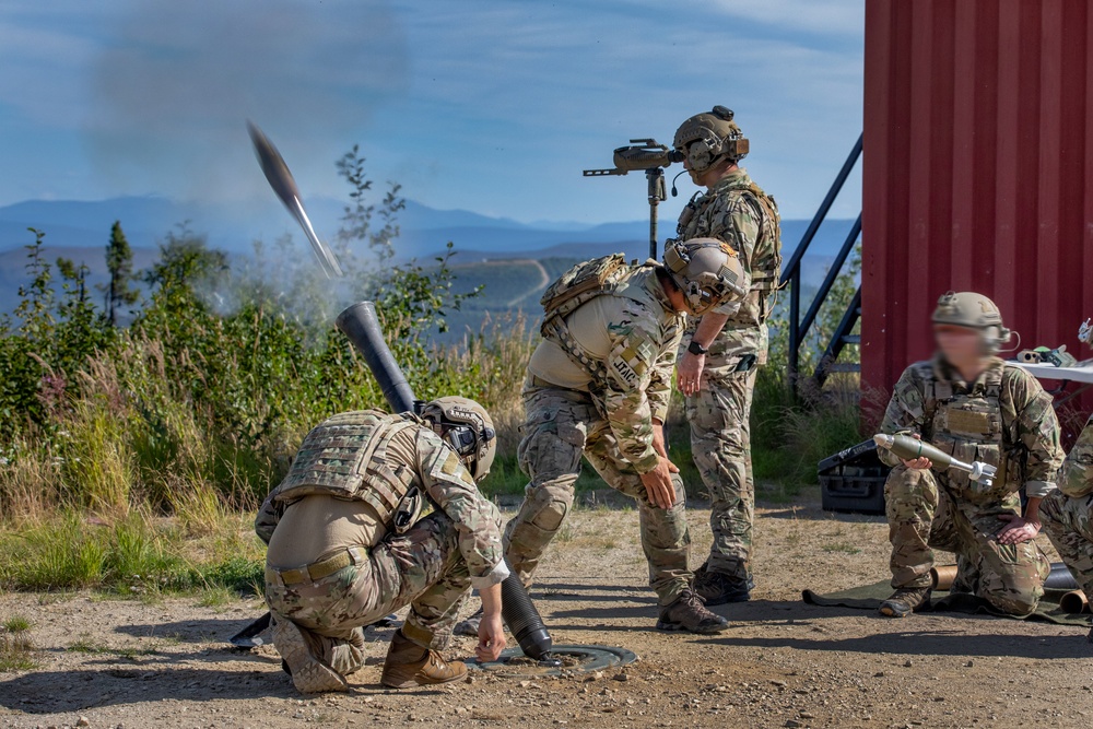 Soldiers, International Forces Train in Mortar Live-Fire During Arctic Edge 25