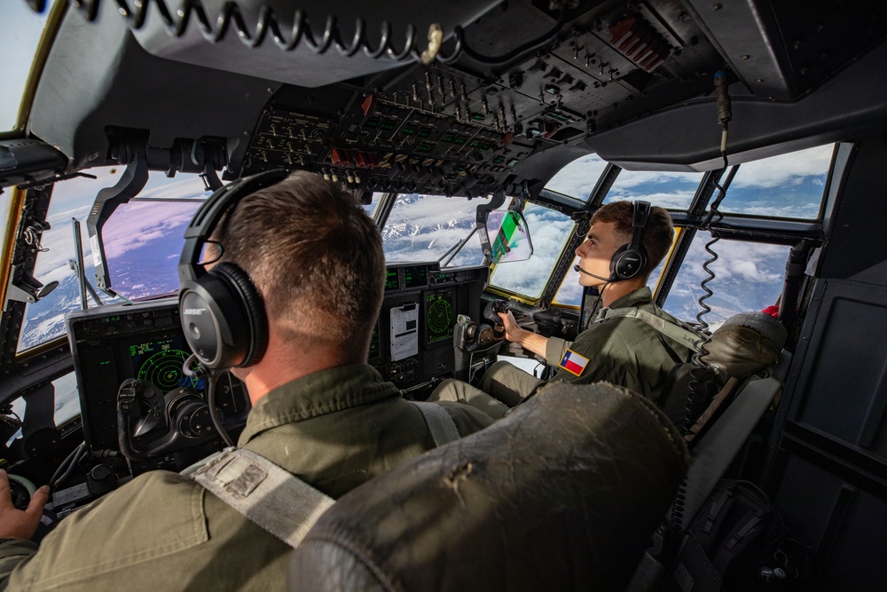 Marine KC-130Js Conduct Refueling Operations during Arctic Edge 25