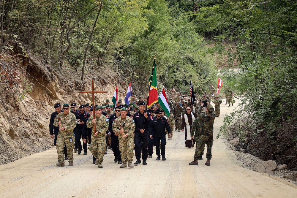 KFOR Troops Join Multinational Pilgrimage at Letnica’s Church of the Black Madonna