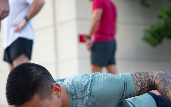 Force Headquarters Group conducts Army Fitness Test