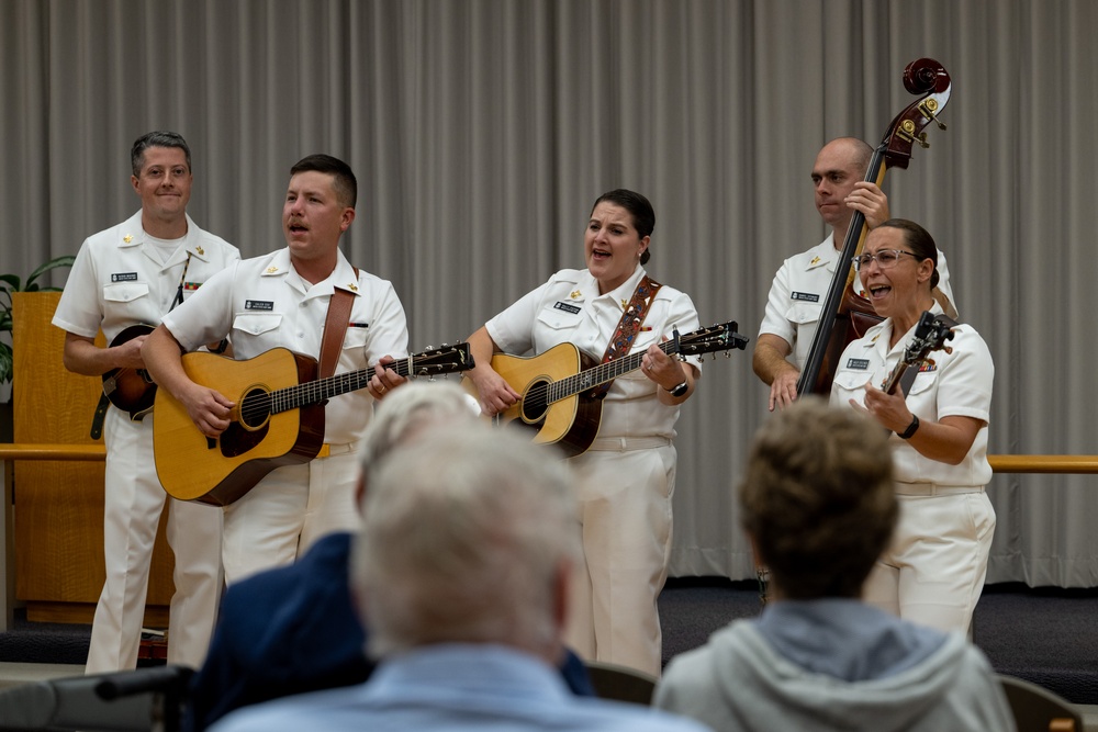 The Navy Band Country Current performs at VA Medical Center