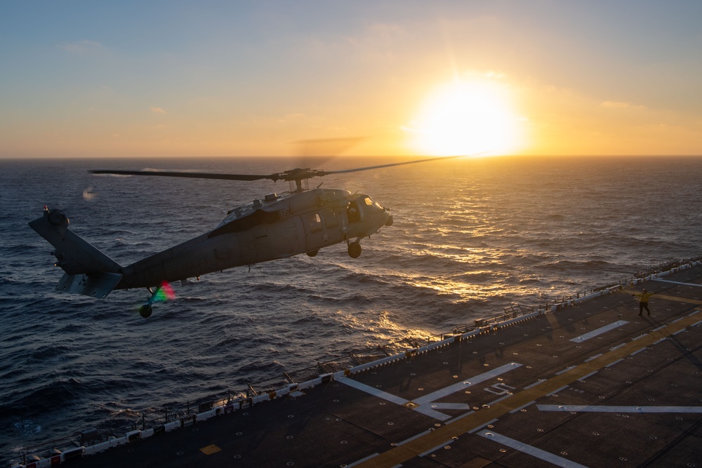 Boxer Conducts Flight Operations