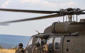 3rd Assault Helicopter Battalion, 501st Aviation Regiment conducts aerial Gunnery at Novo Selo Training Area, Bulgaria