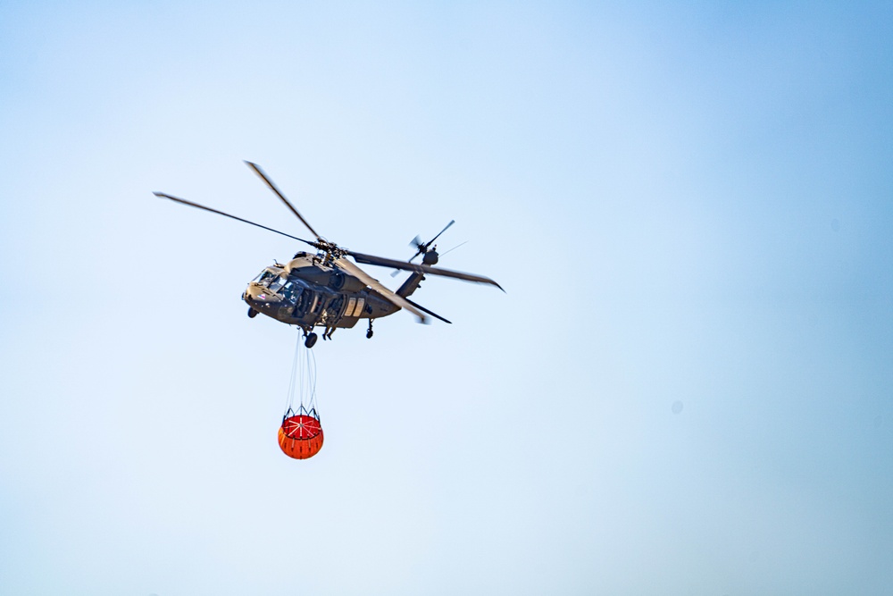 3rd Assault Helicopter Battalion, 501st Aviation Regiment, Conducts fire suppression at Novo Selo Training Area, Bulgaria