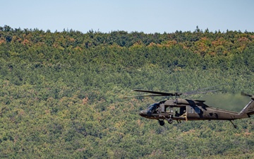 3rd Assault Helicopter Battalion, 501st Aviation Regiment, Conducts fire suppression at Novo Selo Training Area, Bulgaria
