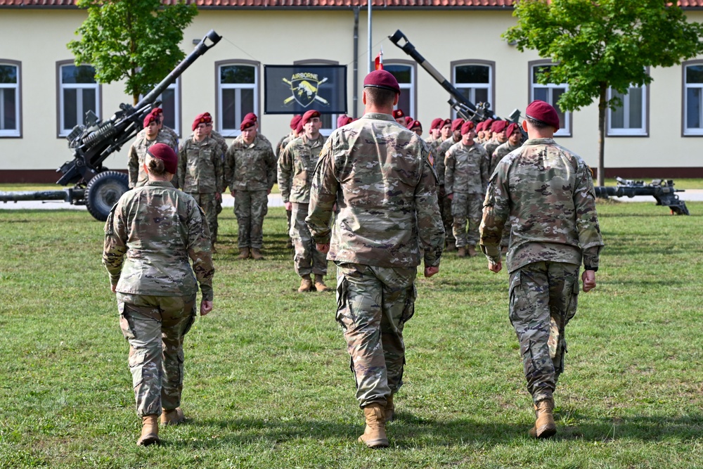 Bull Battery 4-319th Change of Command